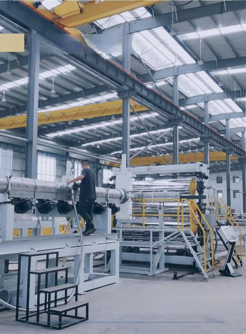Advanced manufacturing facility with modern production lines
